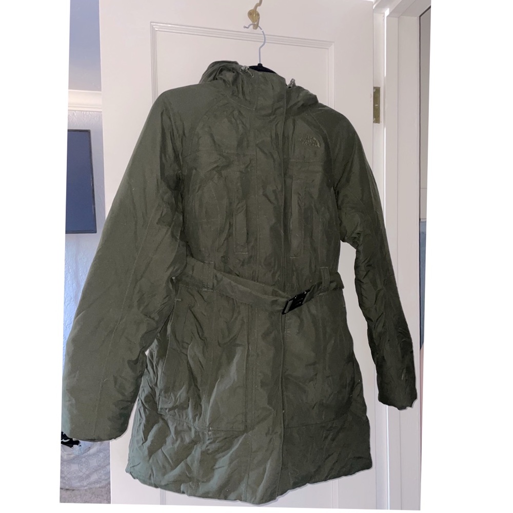 Women’s North Face Olive Green Jacket Size M